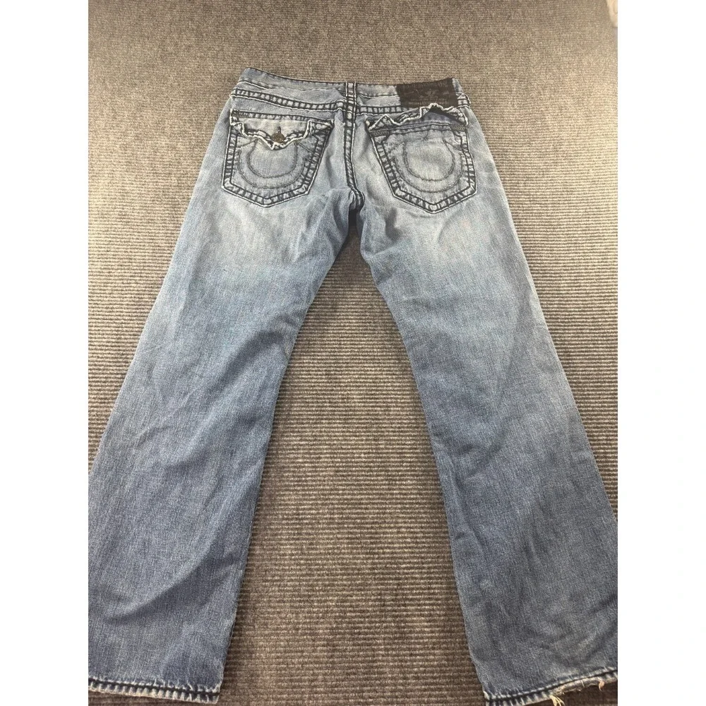 Vintage True Religion Billy Super T Jeans Mens 36x32 Bootcut Blue USA Made Y2K
